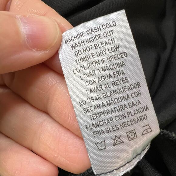 Harper 241 Womens Blouse Shirt Top Drape Neck Chain Accent Stretch Black 2X - Picture 10 of 10